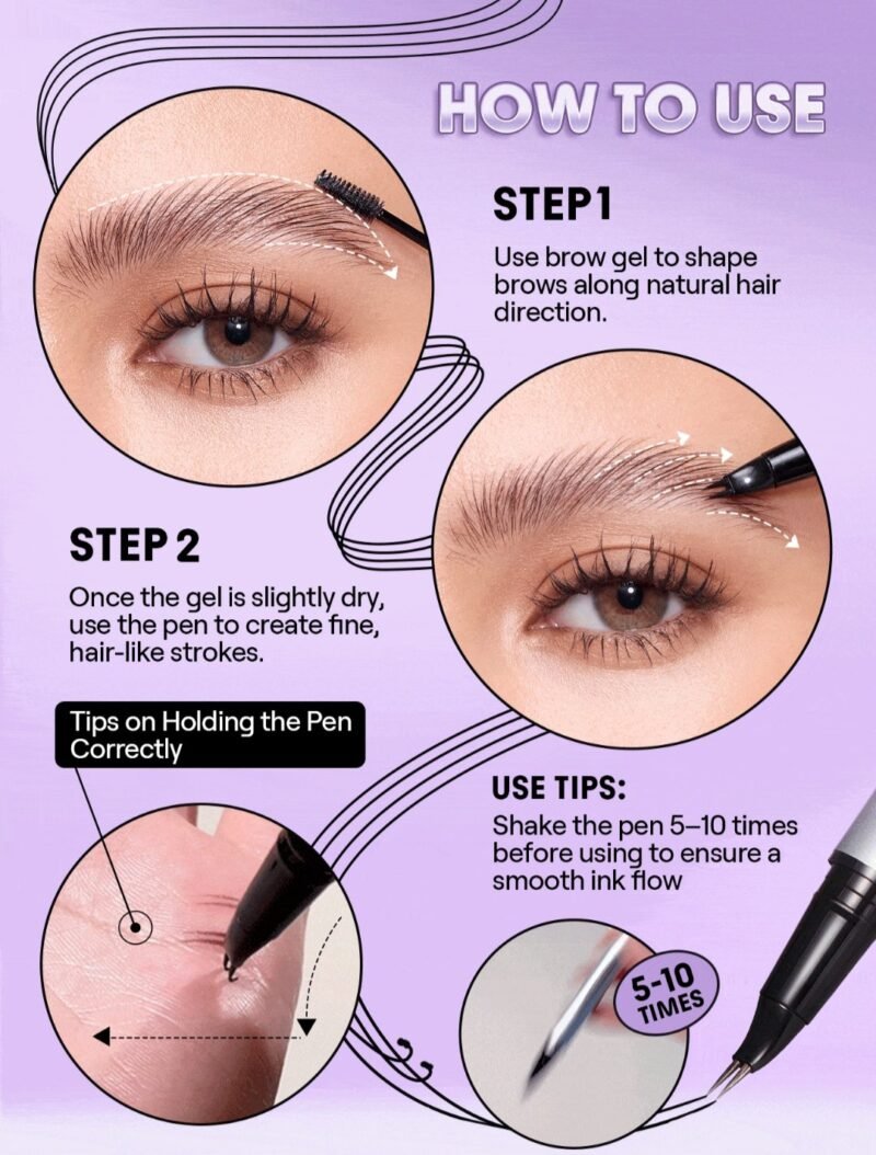 Real Flow Laminating Brow Pen-Chocolate - Image 6