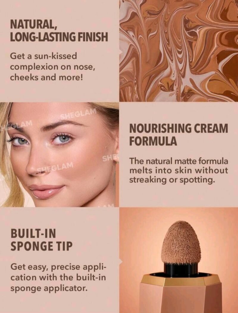Sun Beam Matte Liquid Contour Bronzer-Terracotta - Image 3