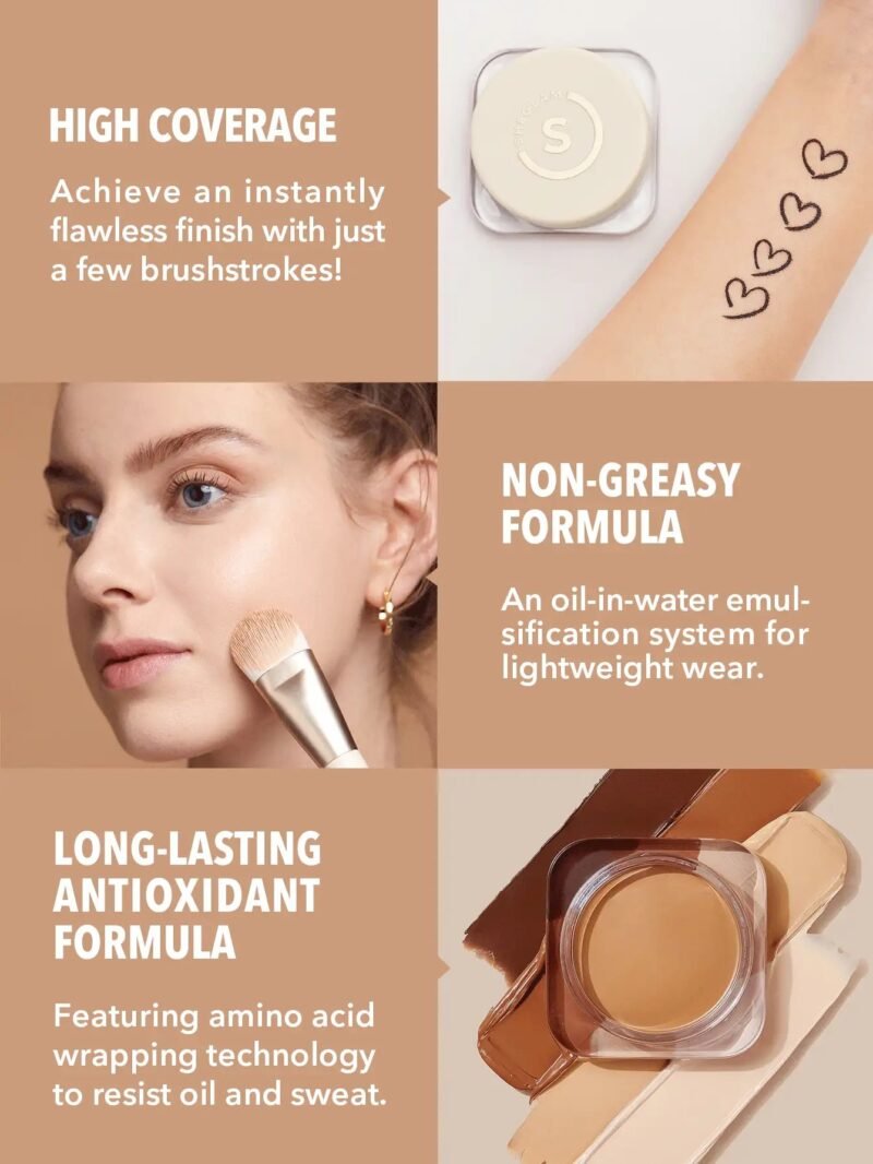 SheGlam Full Coverage Foundation Balm-shell - Image 3