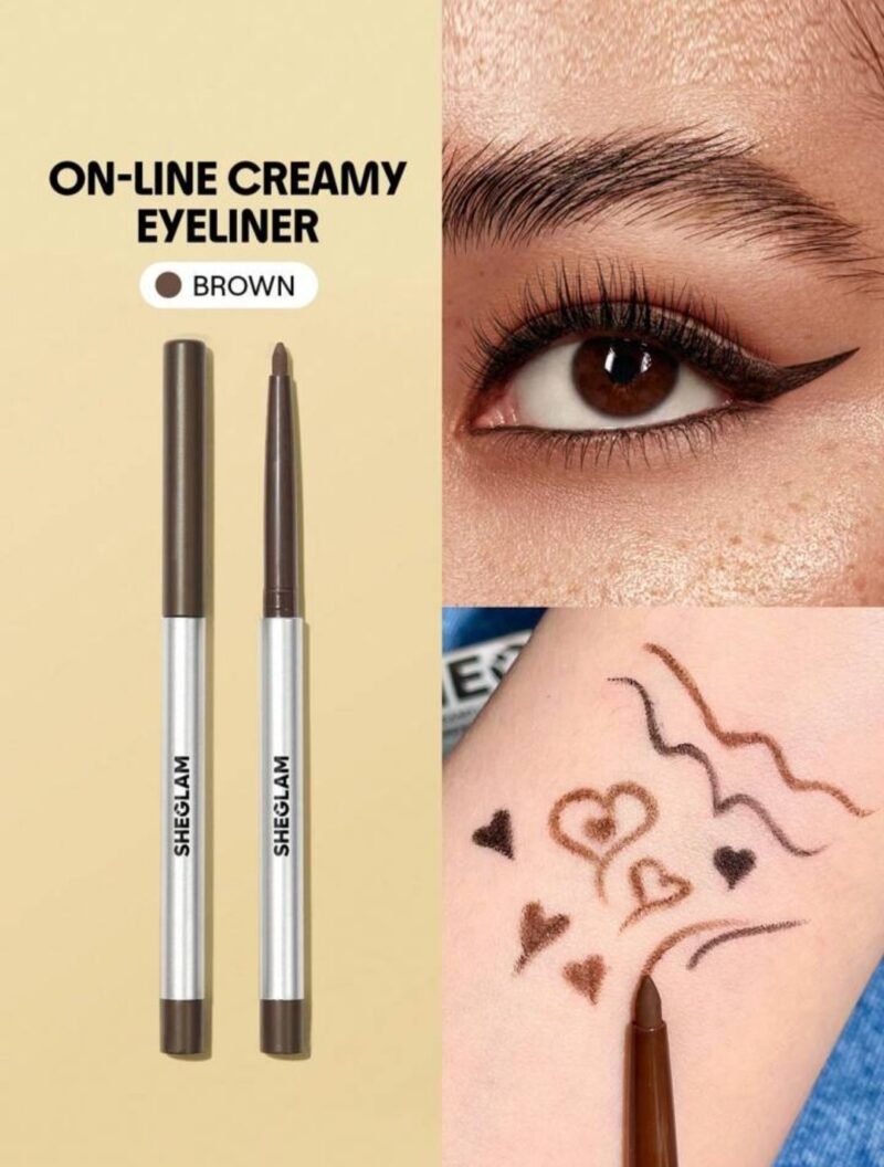 SHEGLAM On-Line Creamy Eyeliner- Waterproof Matte Gel Pencil Smudge