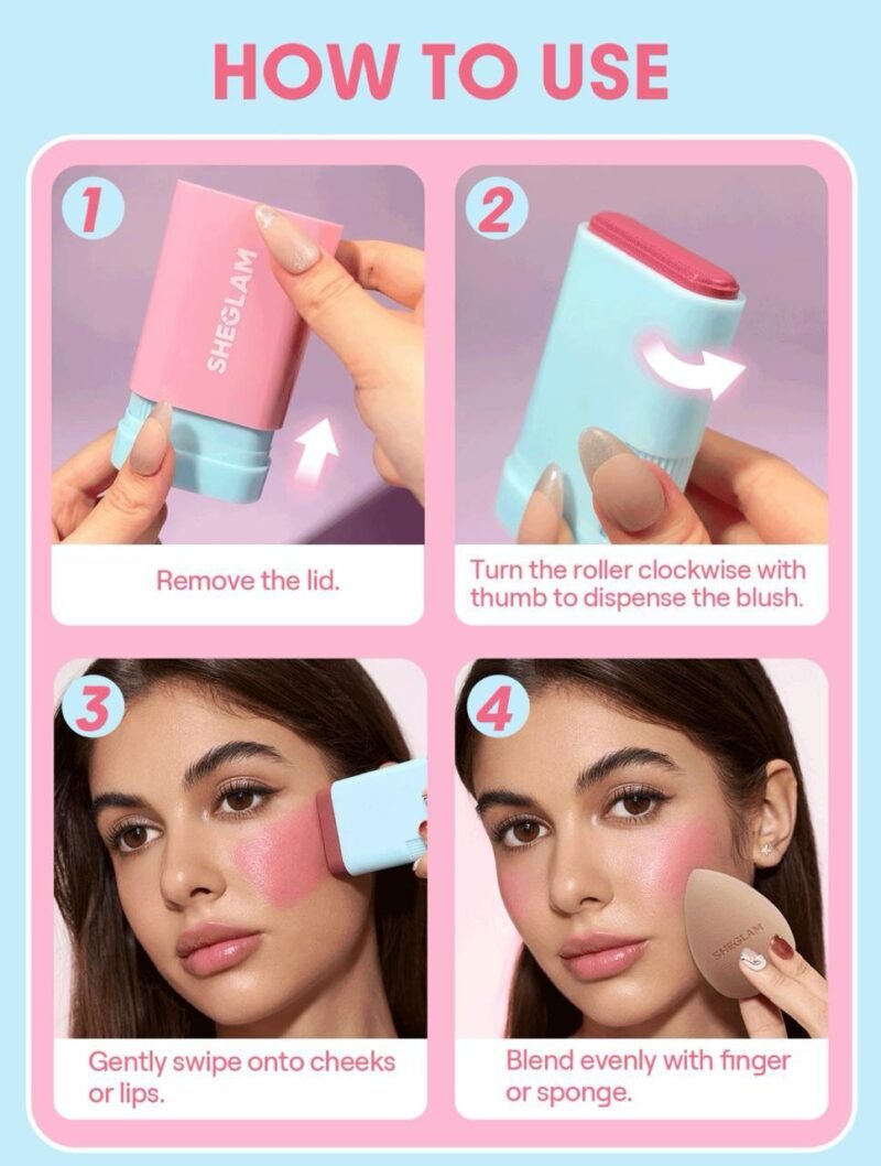SHEGLAM Glass Glow Blush Stick - Image 4